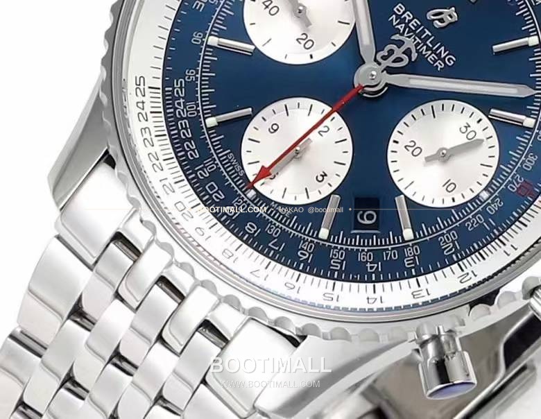 브라이틀링 내비타이머1 B01 스틸 슬라이드룰베젤 크로노그래프 오토매틱 Breitling Navitimer 1 B01 Steel Slide Rule Bezel Chronograph Automatic 43mm 5
