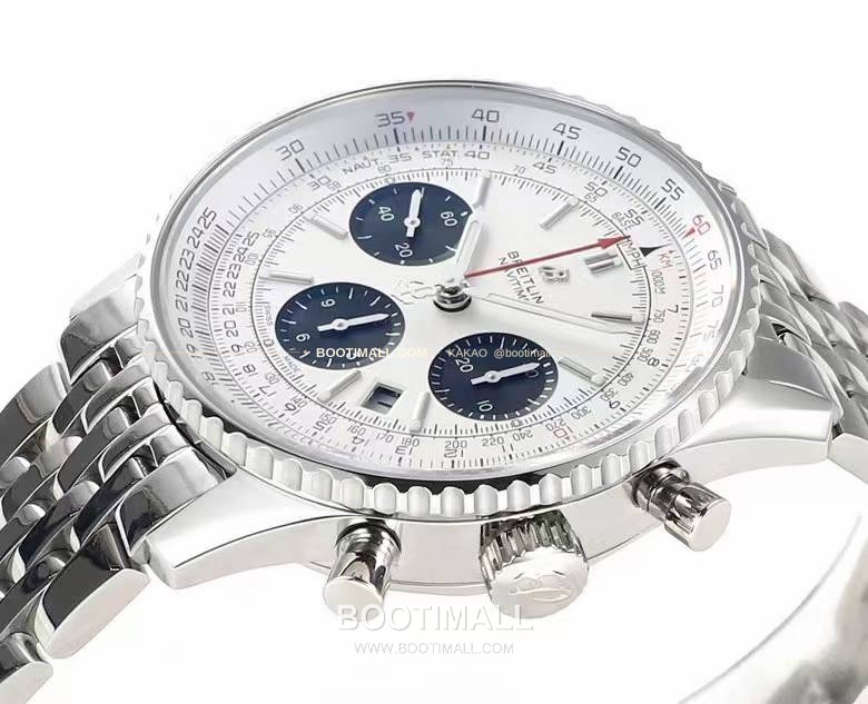 브라이틀링 내비타이머1 B01 스틸 슬라이드룰베젤 크로노그래프 오토매틱 Breitling Navitimer 1 B01 Steel Slide Rule Bezel Chronograph Automatic 43mm 4
