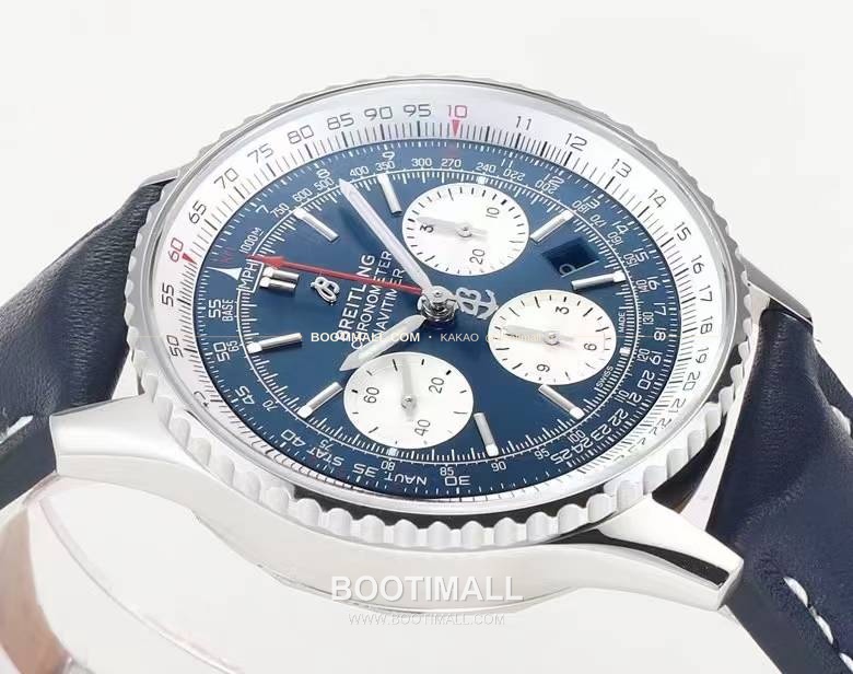 브라이틀링 내비타이머1 B01 스틸 슬라이드룰베젤 크로노그래프 오토매틱 Breitling Navitimer 1 B01 Steel Slide Rule Bezel Chronograph Automatic 43mm 6