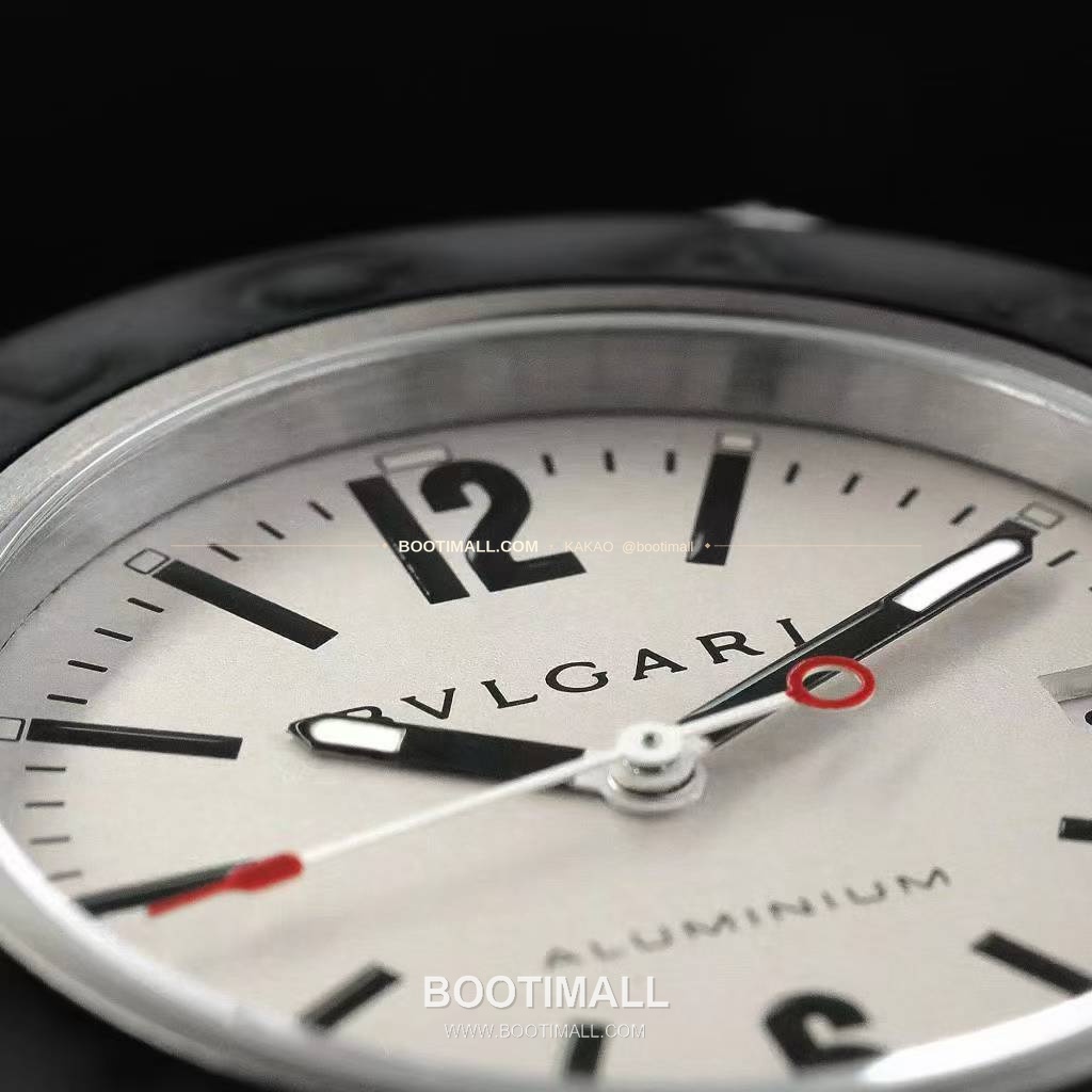 불가리 알루미늄 스틸 러버베젤 데이트 오토매틱 Bvlgari Aluminium Steel Rubber Bezel Date Automatic 40mm 5