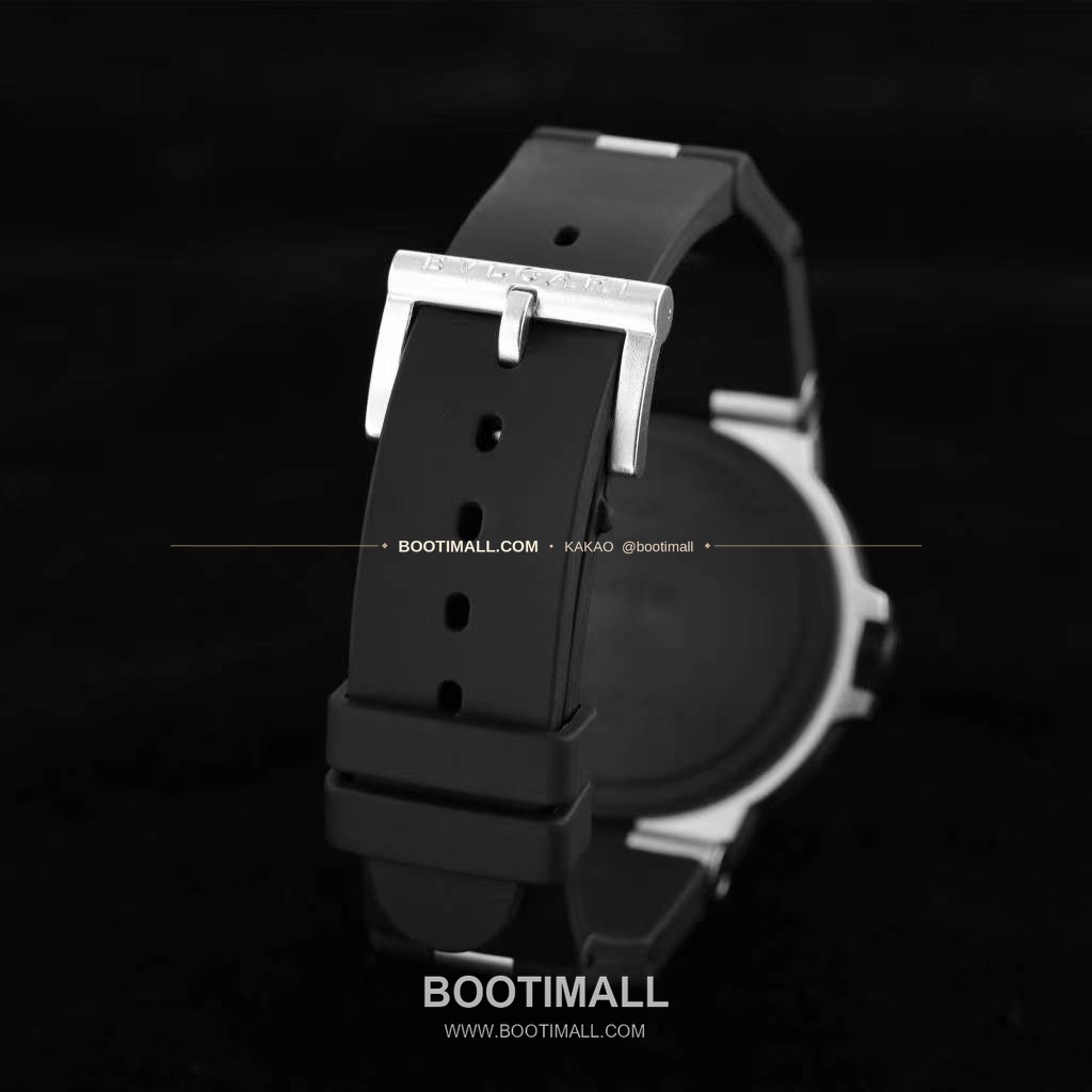 불가리 알루미늄 스틸 러버베젤 데이트 오토매틱 Bvlgari Aluminium Steel Rubber Bezel Date Automatic 40mm 7