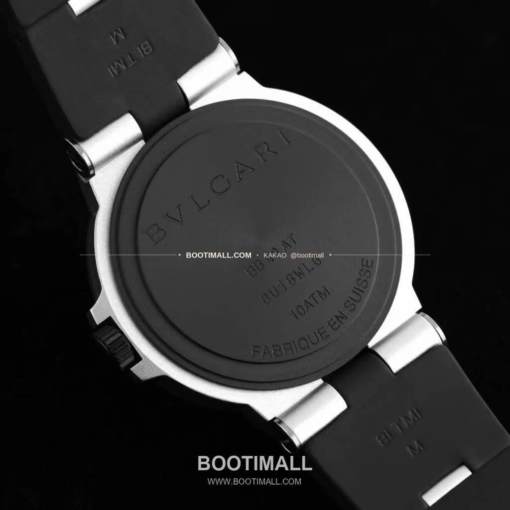 불가리 알루미늄 스틸 러버베젤 데이트 오토매틱 Bvlgari Aluminium Steel Rubber Bezel Date Automatic 40mm 8