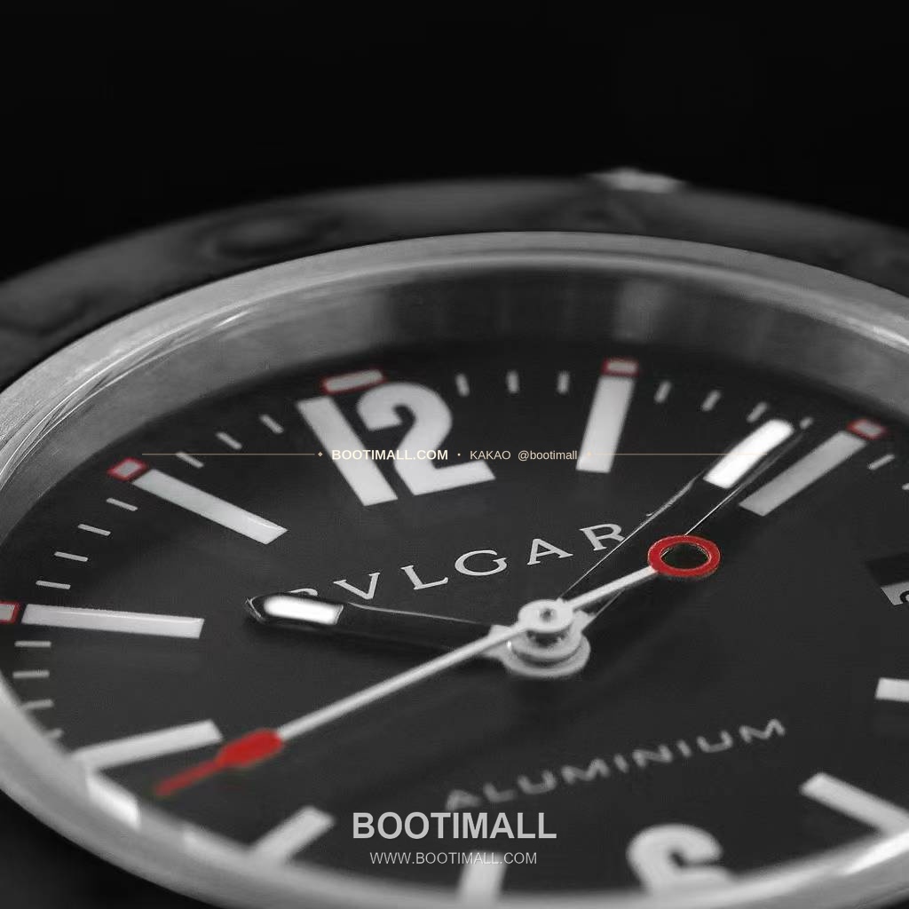 불가리 알루미늄 스틸 러버베젤 데이트 오토매틱 Bvlgari Aluminium Steel Rubber Bezel Date Automatic 40mm 5