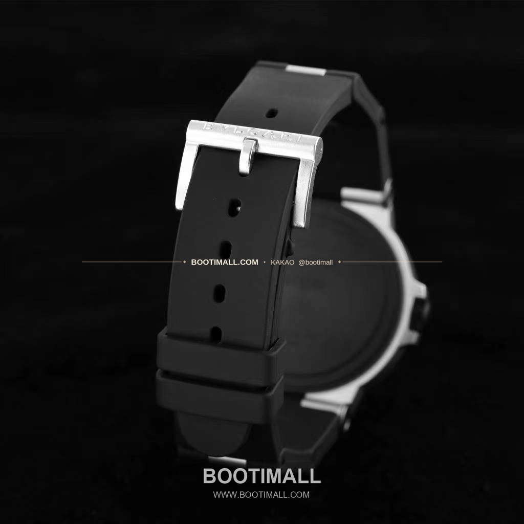 불가리 알루미늄 스틸 러버베젤 데이트 오토매틱 Bvlgari Aluminium Steel Rubber Bezel Date Automatic 40mm 7