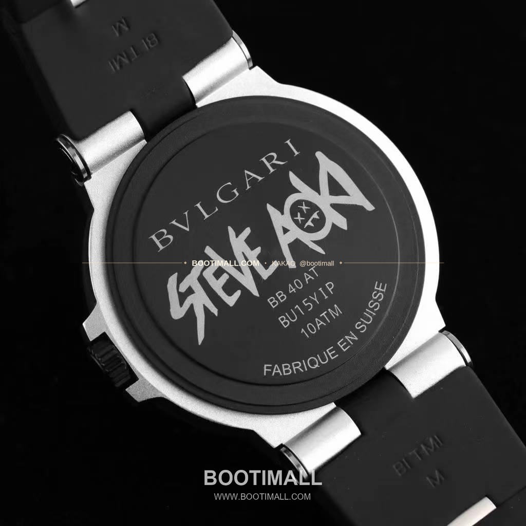 불가리 알루미늄 스틸 러버베젤 데이트 오토매틱 Bvlgari Aluminium Steel Rubber Bezel Date Automatic 40mm 7