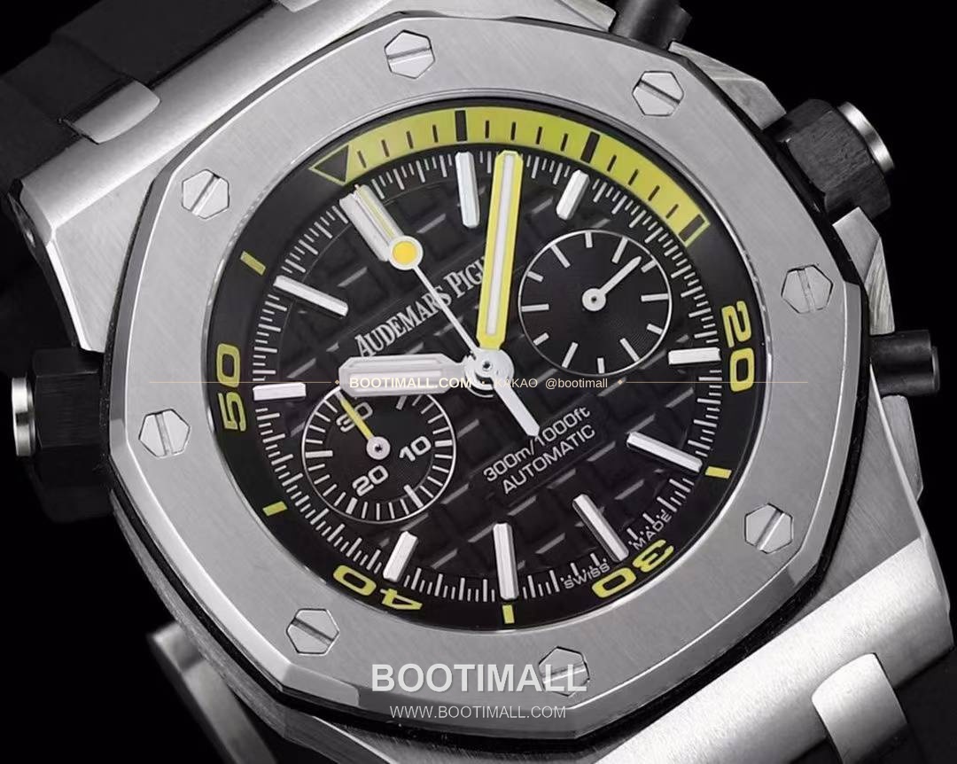 오데마피게 로열오크오프쇼어 스틸 와플다이얼 크로노그래프 오토매틱 Audemars Piguet Royal Oak Offshore Steel Waffle Dial Chronograph Automatic 26703 42mm 4