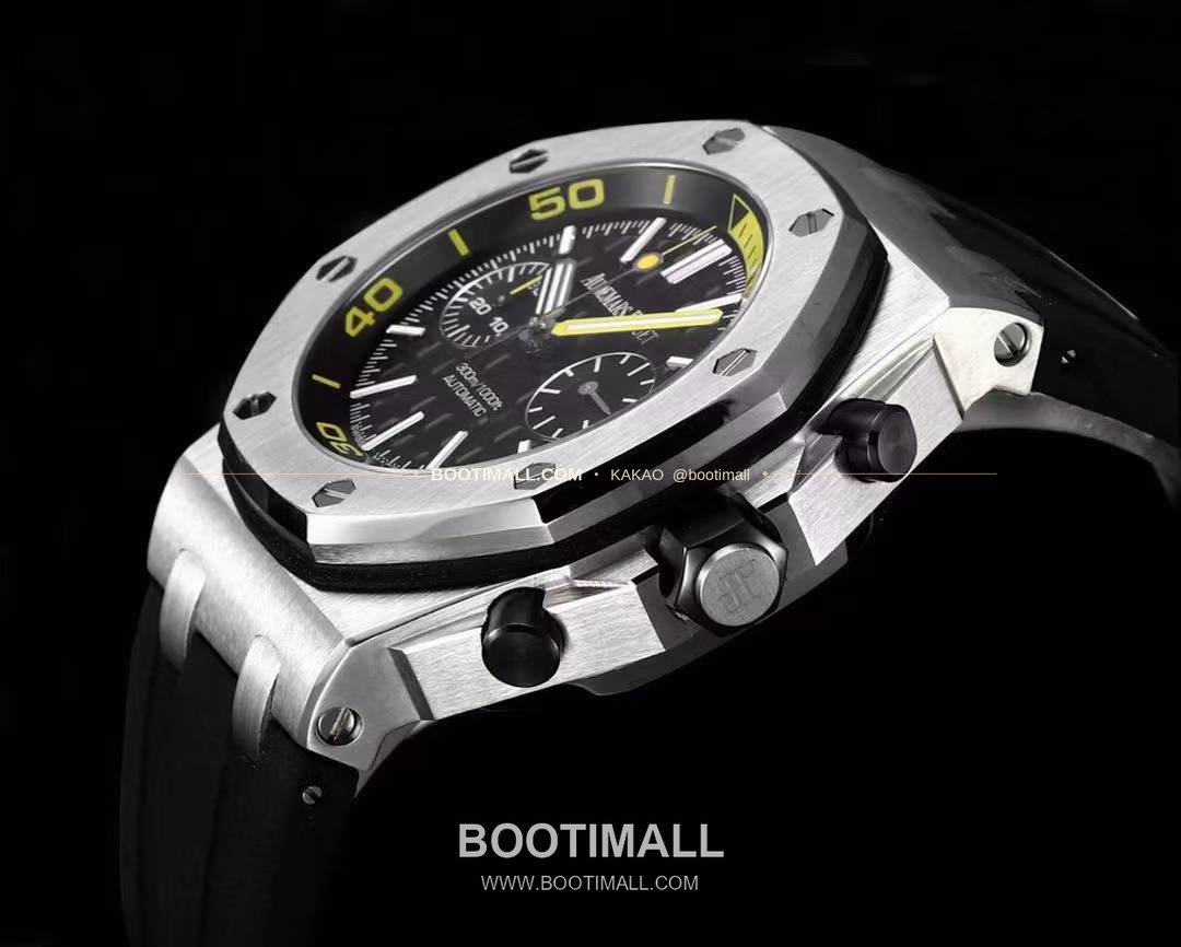 오데마피게 로열오크오프쇼어 스틸 와플다이얼 크로노그래프 오토매틱 Audemars Piguet Royal Oak Offshore Steel Waffle Dial Chronograph Automatic 26703 42mm 6