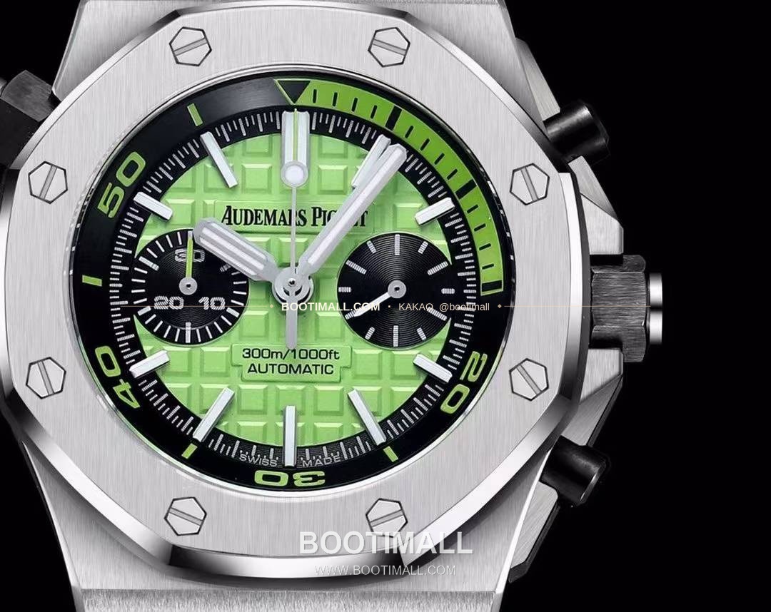 오데마피게 로열오크오프쇼어 스틸 와플다이얼 크로노그래프 오토매틱 Audemars Piguet Royal Oak Offshore Steel Waffle Dial Chronograph Automatic 26703 42mm 5