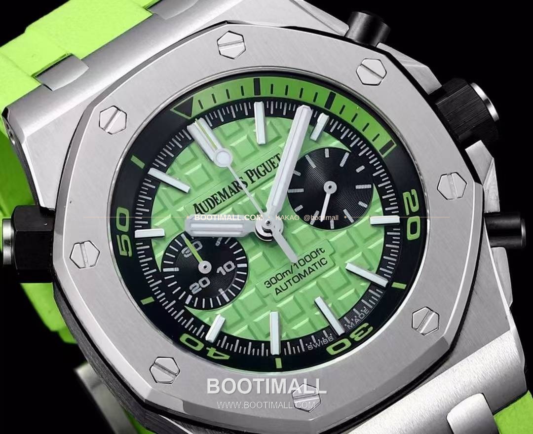 오데마피게 로열오크오프쇼어 스틸 와플다이얼 크로노그래프 오토매틱 Audemars Piguet Royal Oak Offshore Steel Waffle Dial Chronograph Automatic 26703 42mm 6