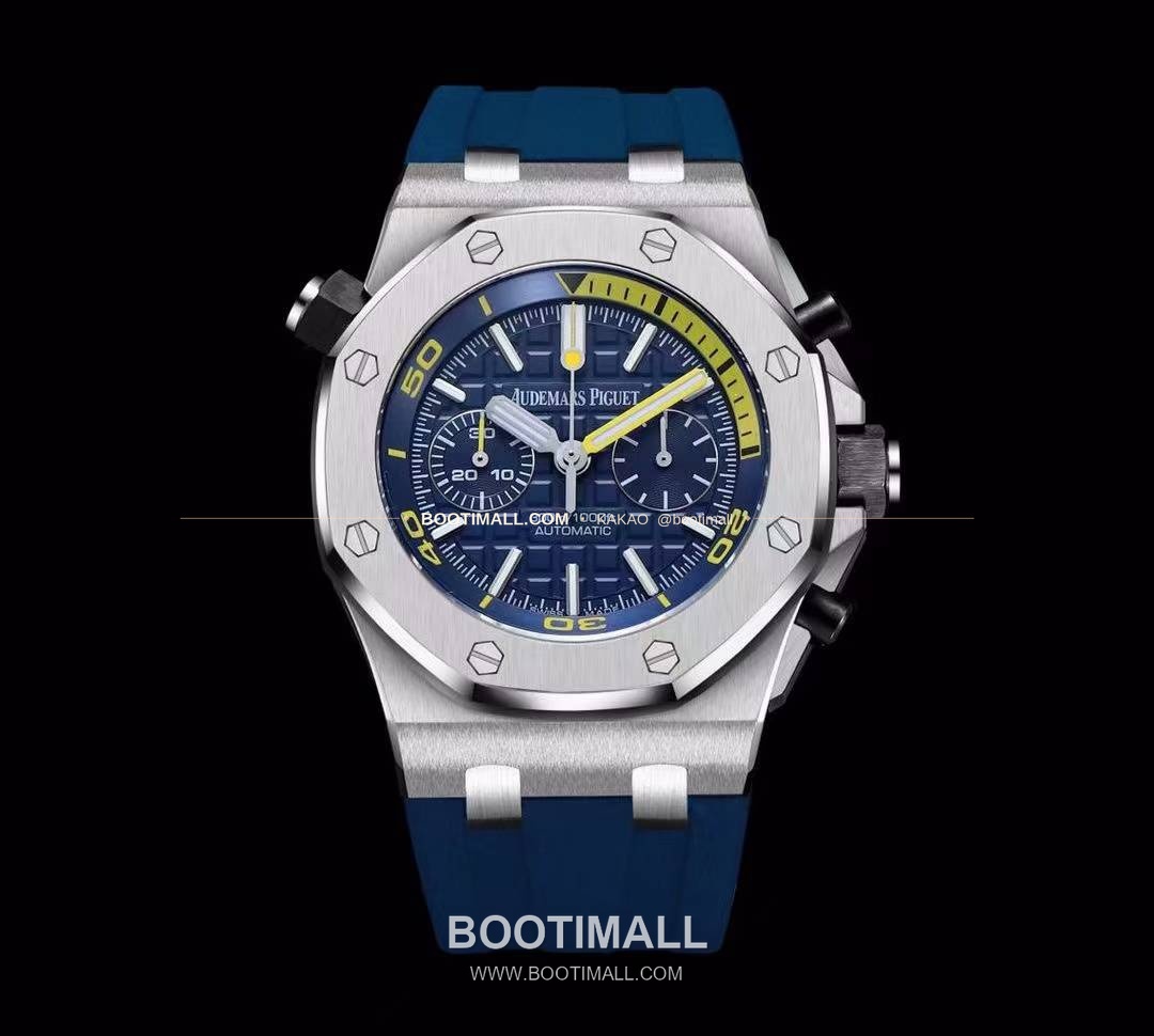오데마피게 로열오크오프쇼어 스틸 와플다이얼 크로노그래프 오토매틱 Audemars Piguet Royal Oak Offshore Steel Waffle Dial Chronograph Automatic 26703 42mm 2