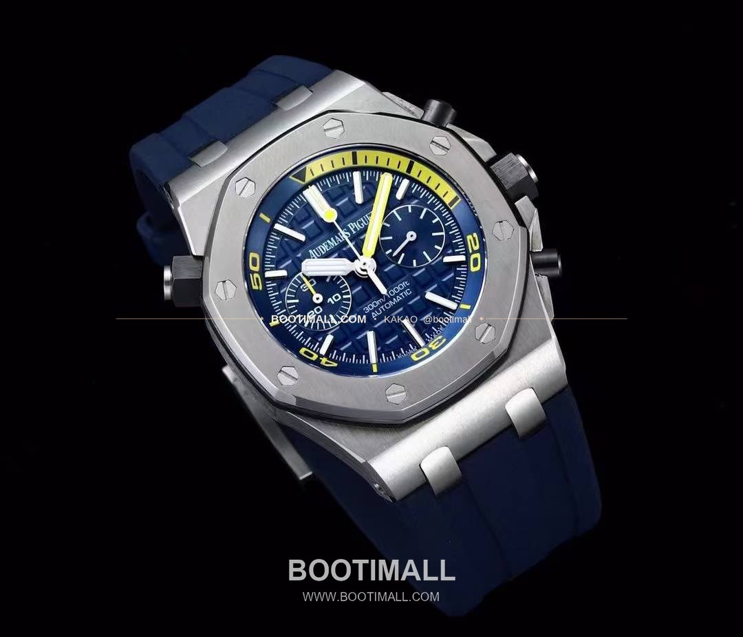 오데마피게 로열오크오프쇼어 스틸 와플다이얼 크로노그래프 오토매틱 Audemars Piguet Royal Oak Offshore Steel Waffle Dial Chronograph Automatic 26703 42mm 4