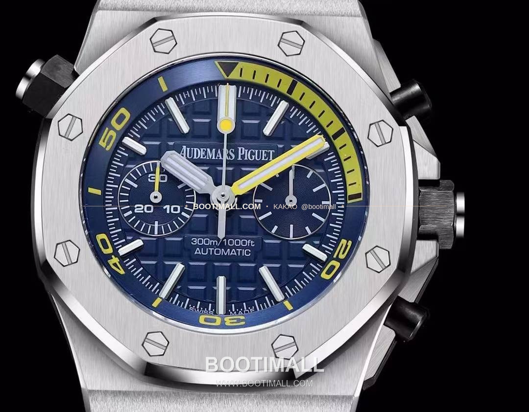 오데마피게 로열오크오프쇼어 스틸 와플다이얼 크로노그래프 오토매틱 Audemars Piguet Royal Oak Offshore Steel Waffle Dial Chronograph Automatic 26703 42mm 6