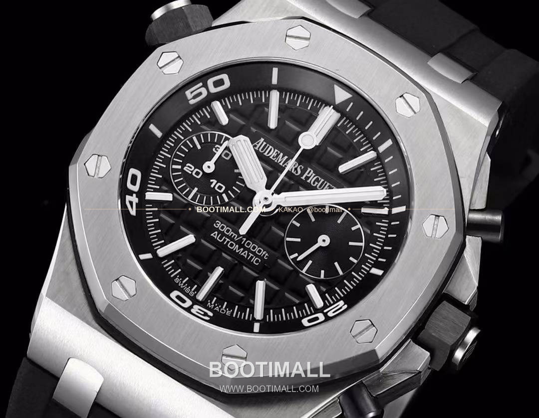 오데마피게 로열오크오프쇼어 스틸 와플다이얼 크로노그래프 오토매틱 Audemars Piguet Royal Oak Offshore Steel Waffle Dial Chronograph Automatic 26703 42mm 3