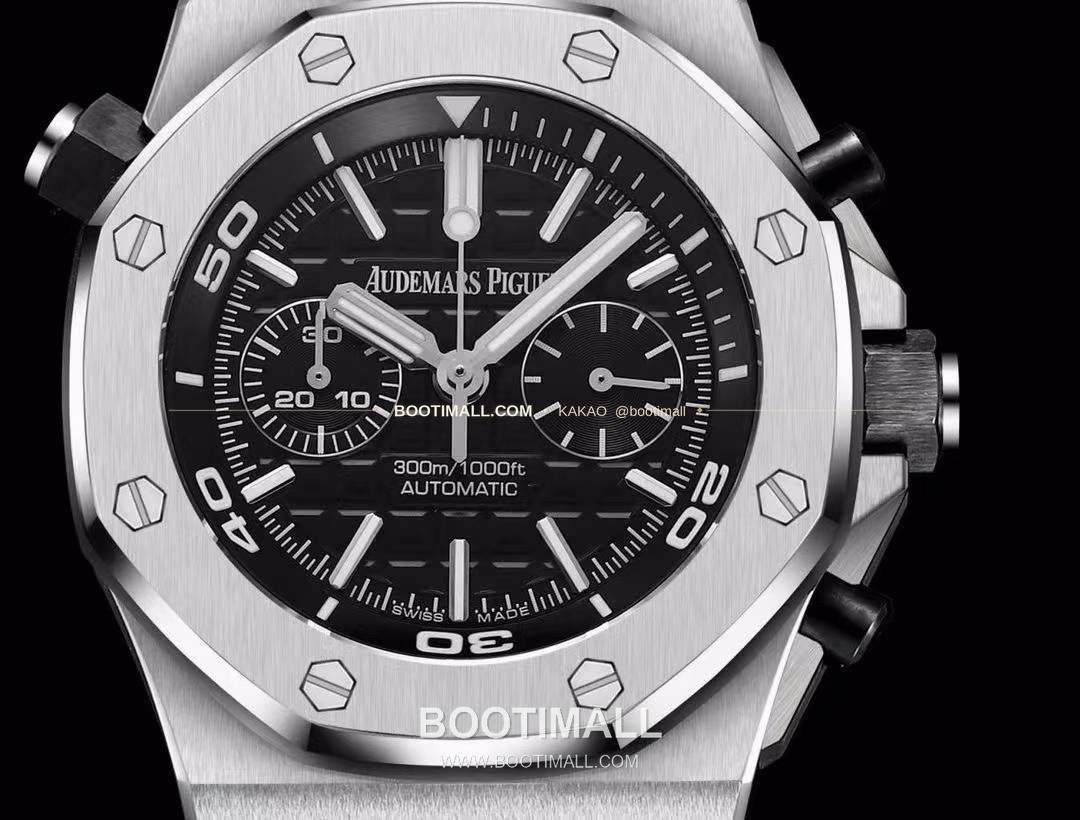 오데마피게 로열오크오프쇼어 스틸 와플다이얼 크로노그래프 오토매틱 Audemars Piguet Royal Oak Offshore Steel Waffle Dial Chronograph Automatic 26703 42mm 4