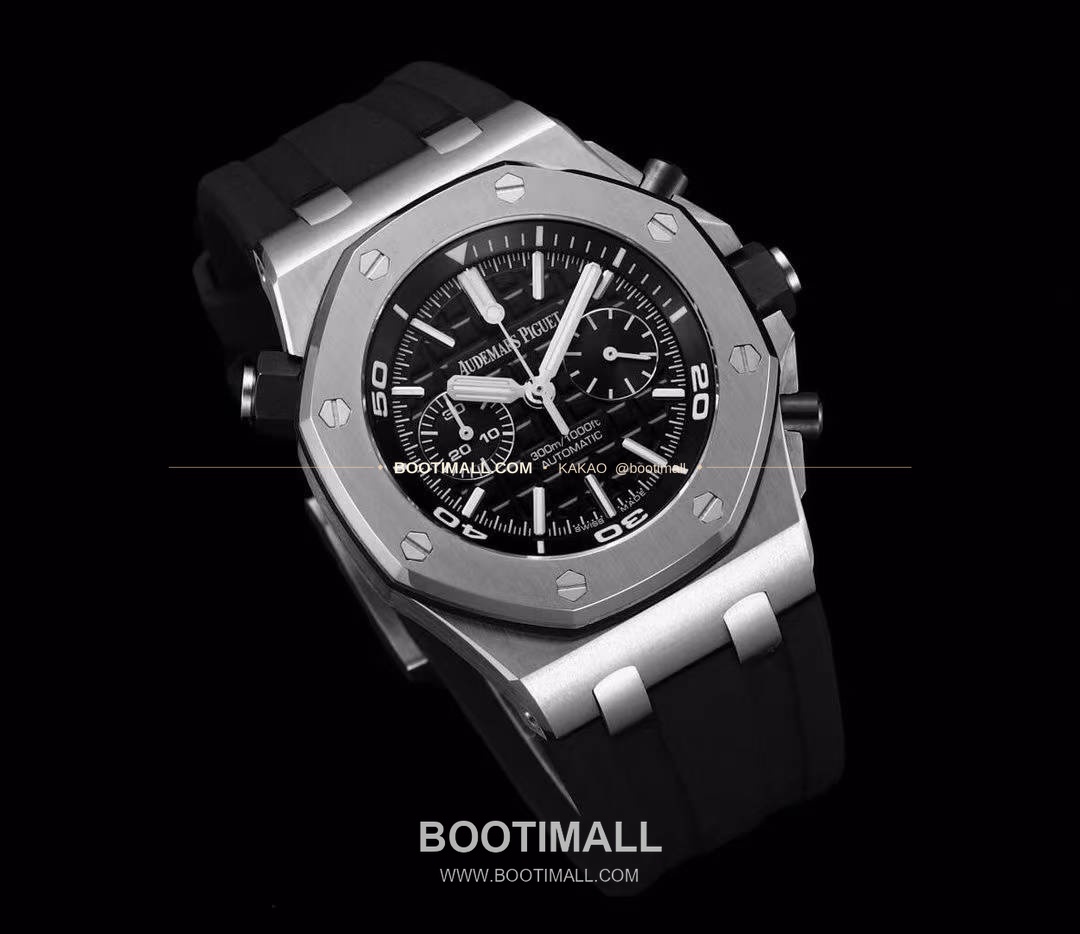 오데마피게 로열오크오프쇼어 스틸 와플다이얼 크로노그래프 오토매틱 Audemars Piguet Royal Oak Offshore Steel Waffle Dial Chronograph Automatic 26703 42mm 5