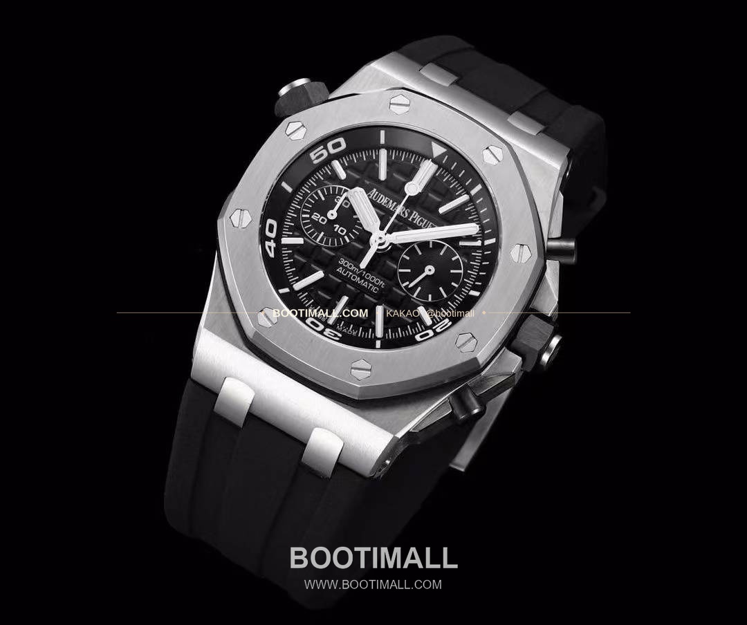 오데마피게 로열오크오프쇼어 스틸 와플다이얼 크로노그래프 오토매틱 Audemars Piguet Royal Oak Offshore Steel Waffle Dial Chronograph Automatic 26703 42mm 6