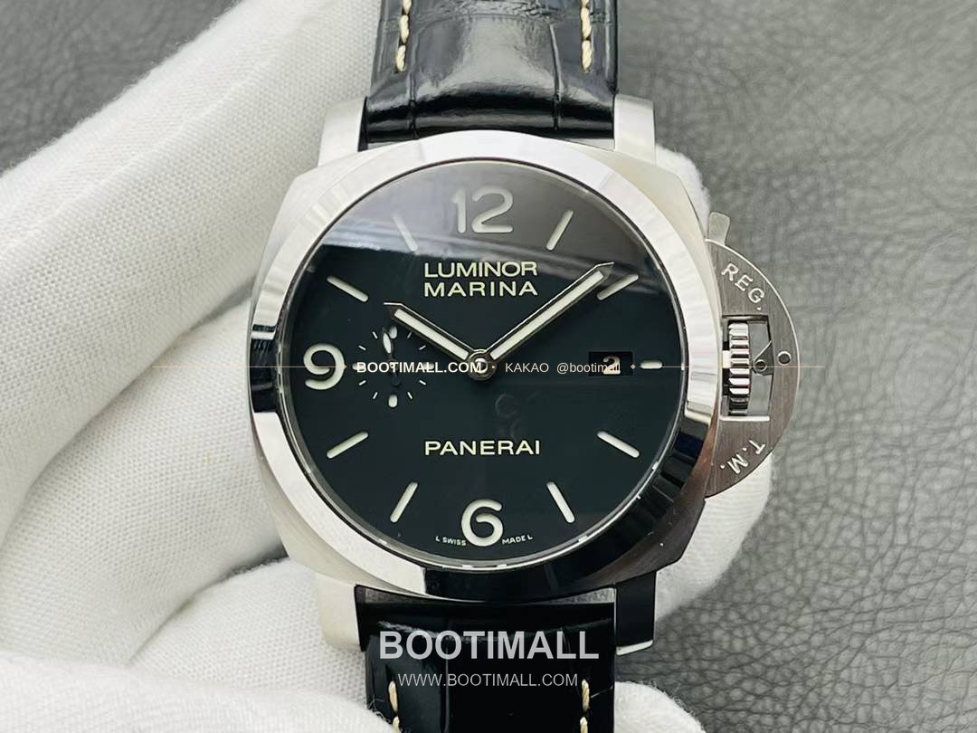 파네라이 루미노르 PAM312 스틸 블랙다이얼 오토매틱 Panerai Luminor PAM312 Steel Black Dial Automatic 44mm 1
