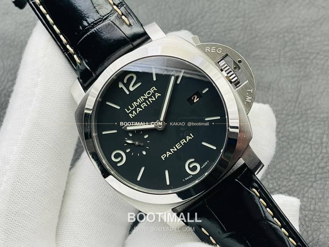 파네라이 루미노르 PAM312 스틸 블랙다이얼 오토매틱 Panerai Luminor PAM312 Steel Black Dial Automatic 44mm 3