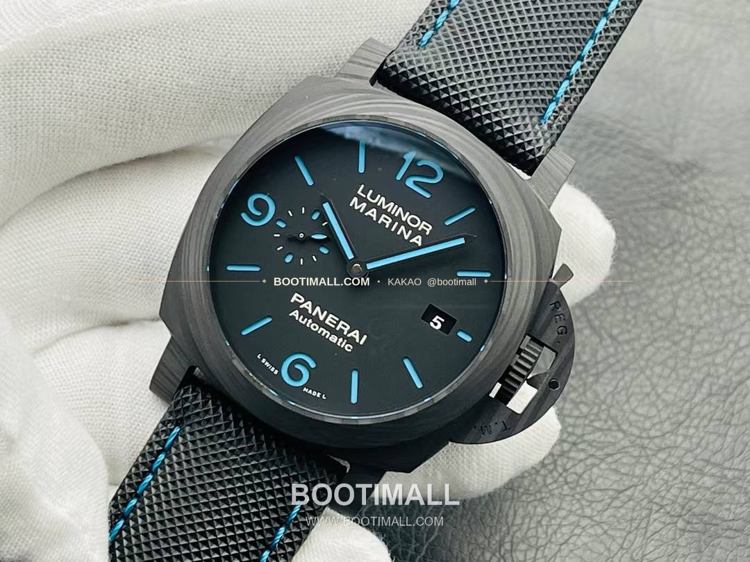 파네라이 루미노르 PAM01661 카본 샌드위치다이얼 블루야광 오토매틱 Panerai Luminor PAM01661 Carbon Sandwich Dial Blue Lume Automatic 44mm 2