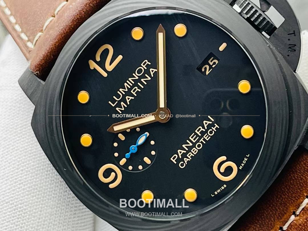 파네라이 루미노르 PAM661 카본 빈티지다이얼 블루세컨즈 오토매틱 Panerai Luminor PAM661 Carbon Vintage Dial Blue Seconds Automatic 44mm 4