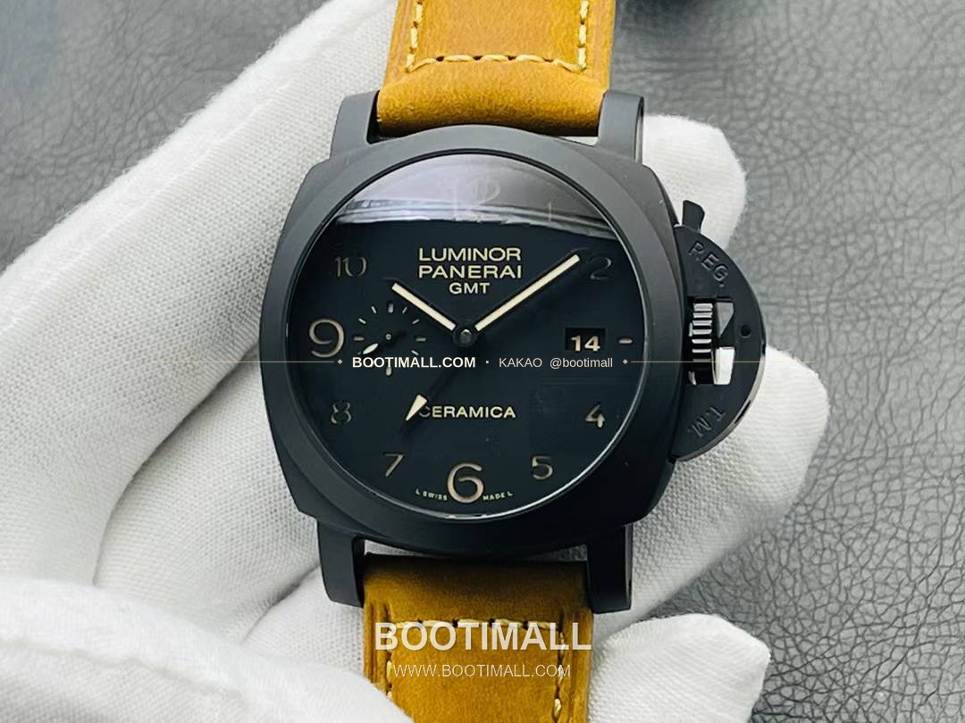 파네라이 루미노르 GMT PAM441 세라믹 블랙다이얼 오토매틱 Panerai Luminor GMT PAM441 Ceramic Black Dial Automatic 44mm 1