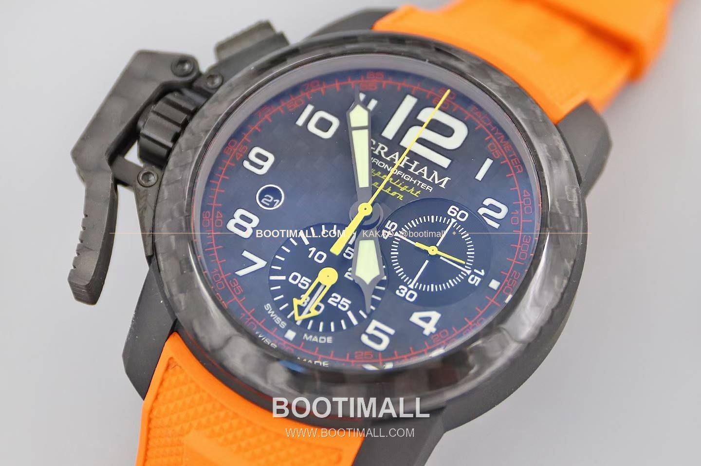 그라함 크로노파이터 티타늄 카본 크로노그래프 오토매틱 Graham Chronofighter Titanium Carbon Chronograph Automatic 47mm 3