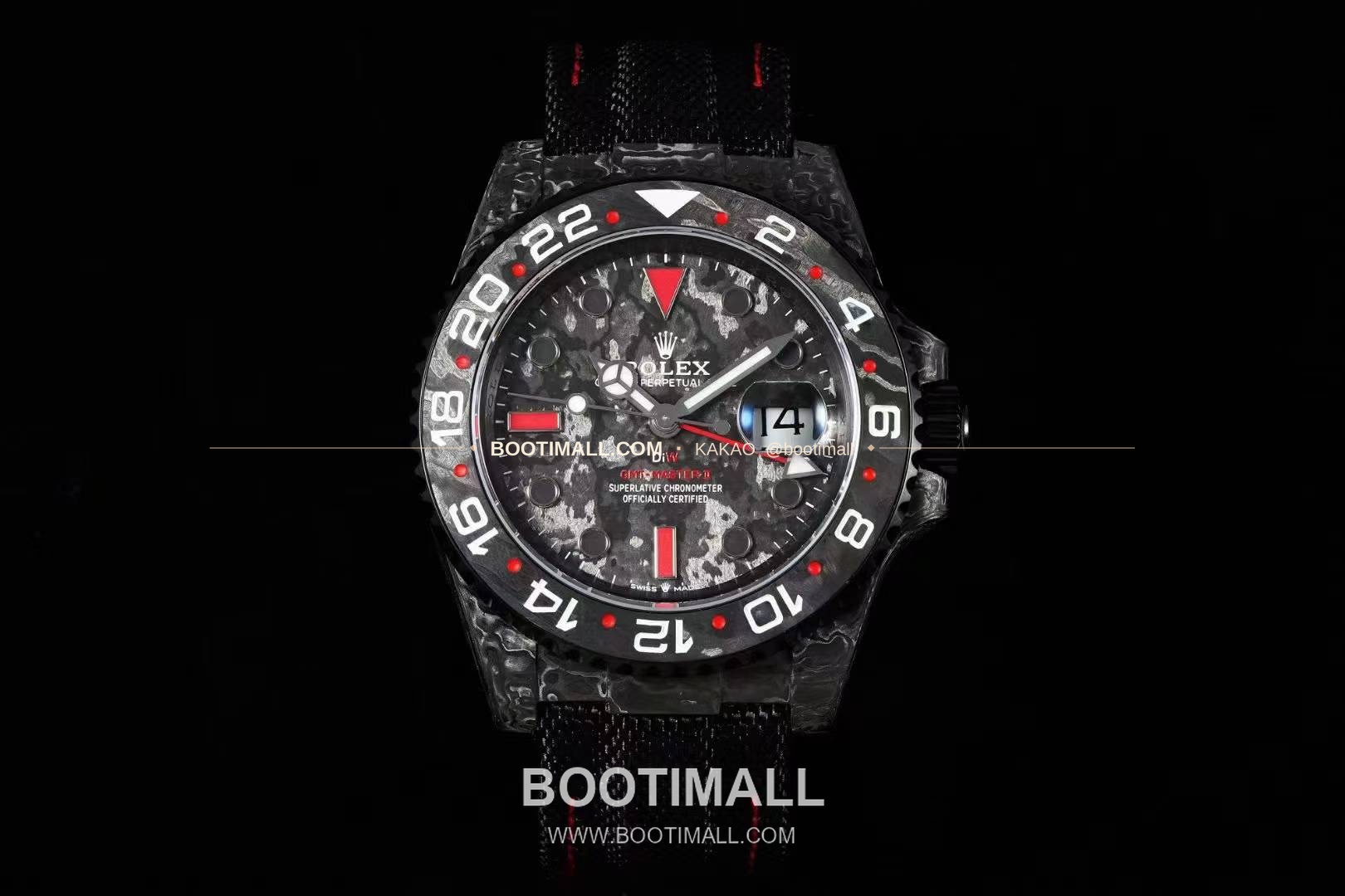 롤렉스 GMT마스터2 NTPT카본 블랙다이얼 듀얼타임 오토매틱 Rolex GMT-Master II NTPT Carbon Black Dial Dual Time Automatic 40mm 1