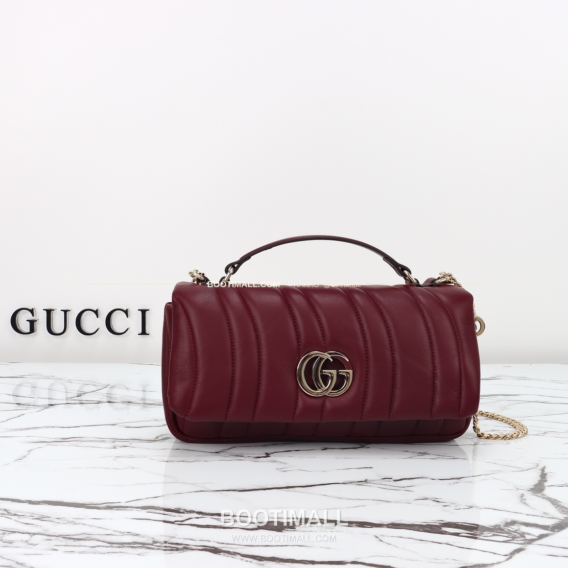 구찌 앵콜라 레드 자수 슬림 숄더백 Gucci Ancora Red Embroidered Slim Shoulder Bag 806016 25.9cm 1