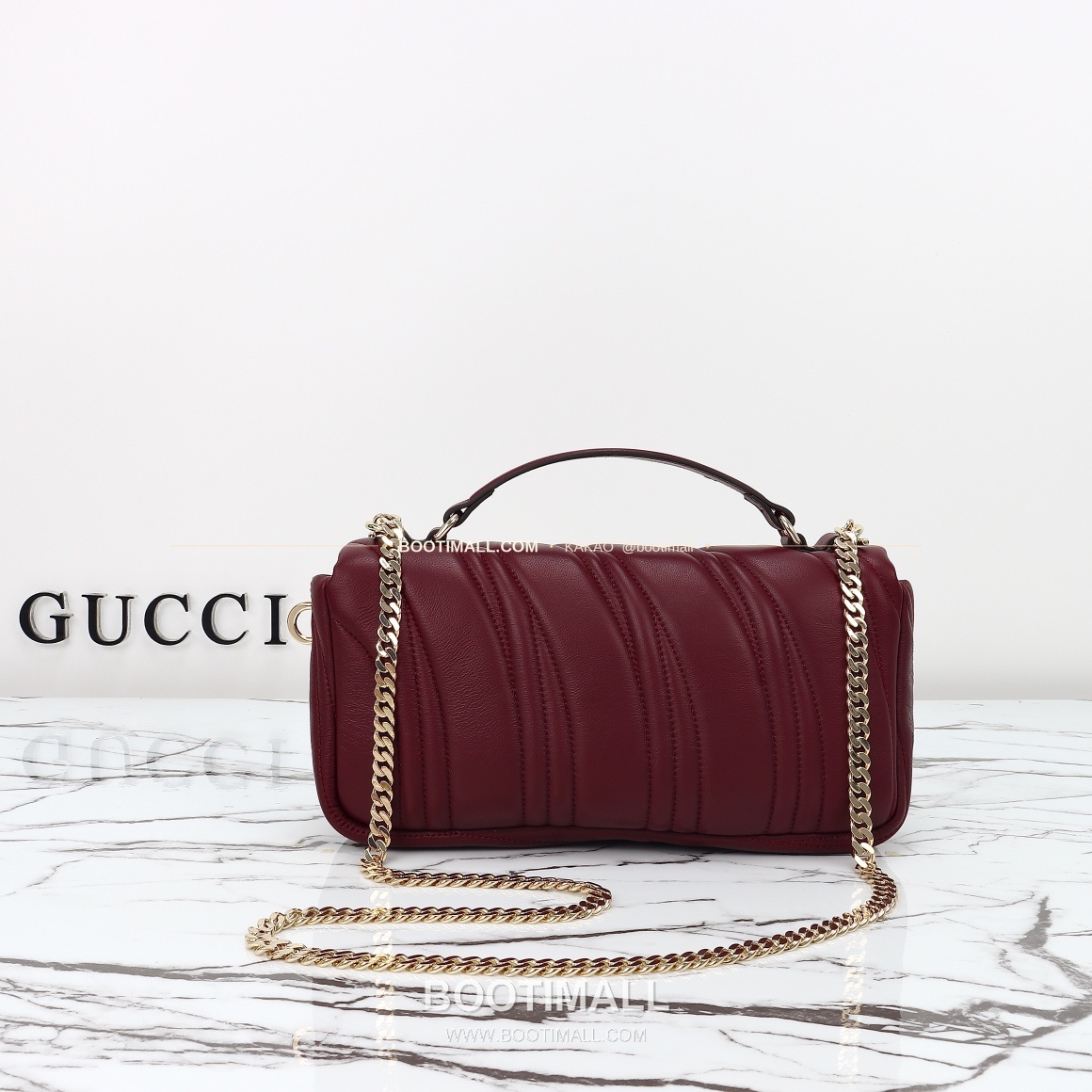 구찌 앵콜라 레드 자수 슬림 숄더백 Gucci Ancora Red Embroidered Slim Shoulder Bag 806016 25.9cm 3