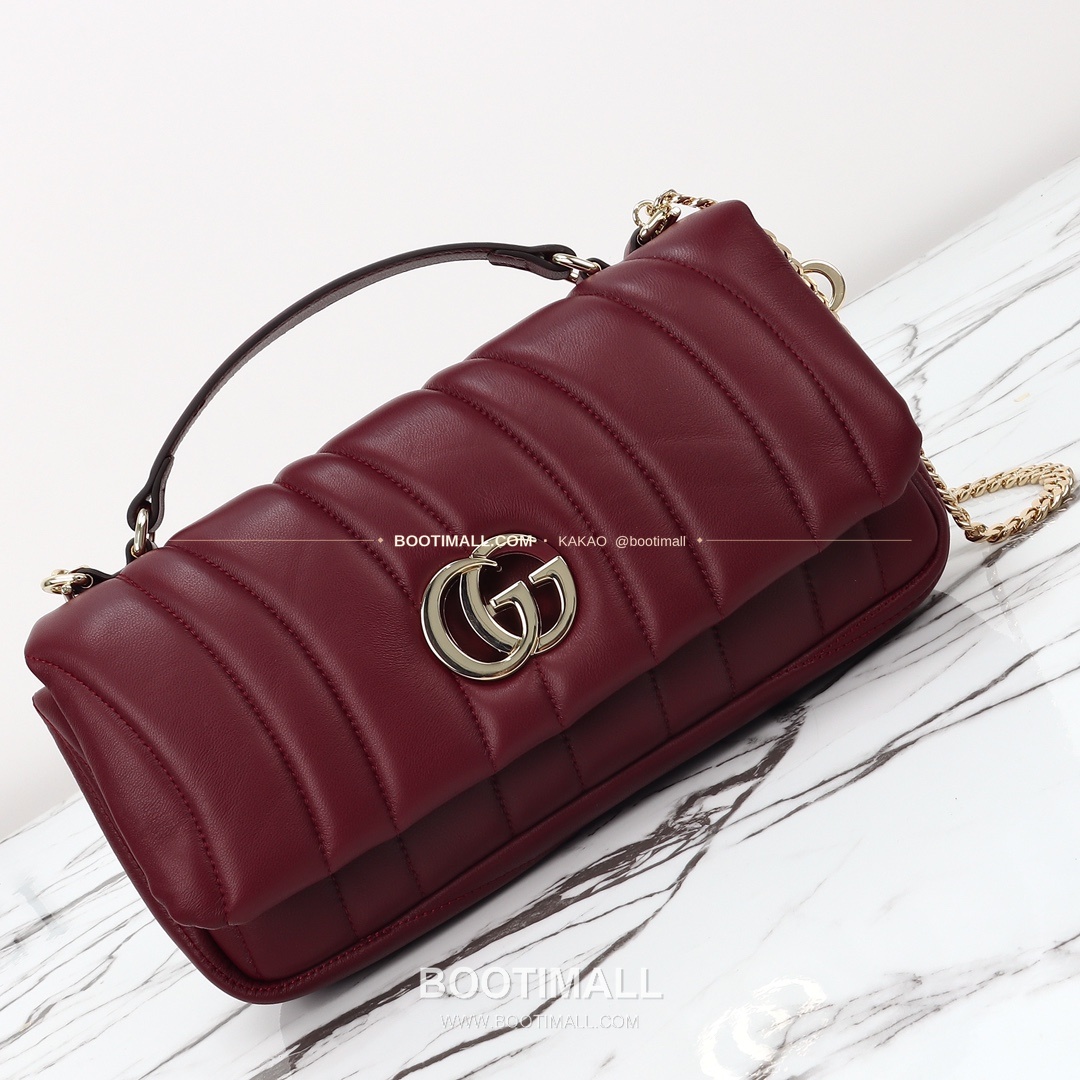 구찌 앵콜라 레드 자수 슬림 숄더백 Gucci Ancora Red Embroidered Slim Shoulder Bag 806016 25.9cm 4