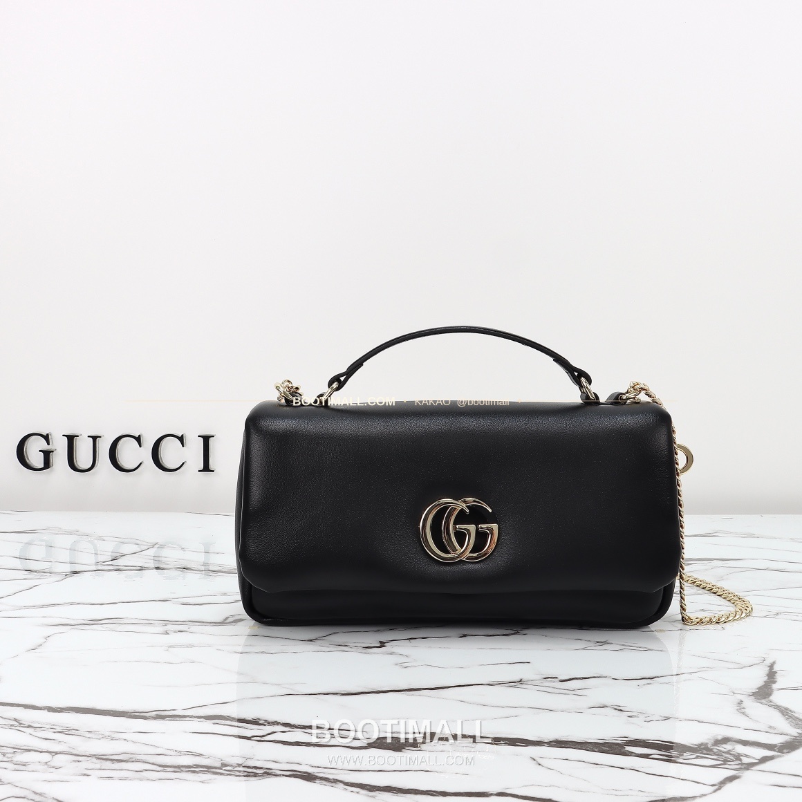 구찌 앵콜라 레드 카프스킨 슬림 숄더백 Gucci Ancora Red Calfskin Slim Shoulder Bag 806016 25.9cm 10