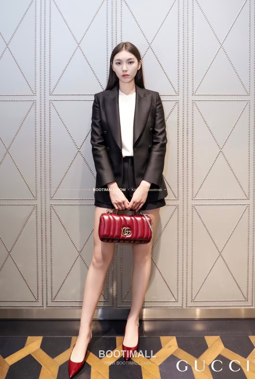 구찌 앵콜라 레드 카프스킨 슬림 숄더백 Gucci Ancora Red Calfskin Slim Shoulder Bag 806016 25.9cm 24