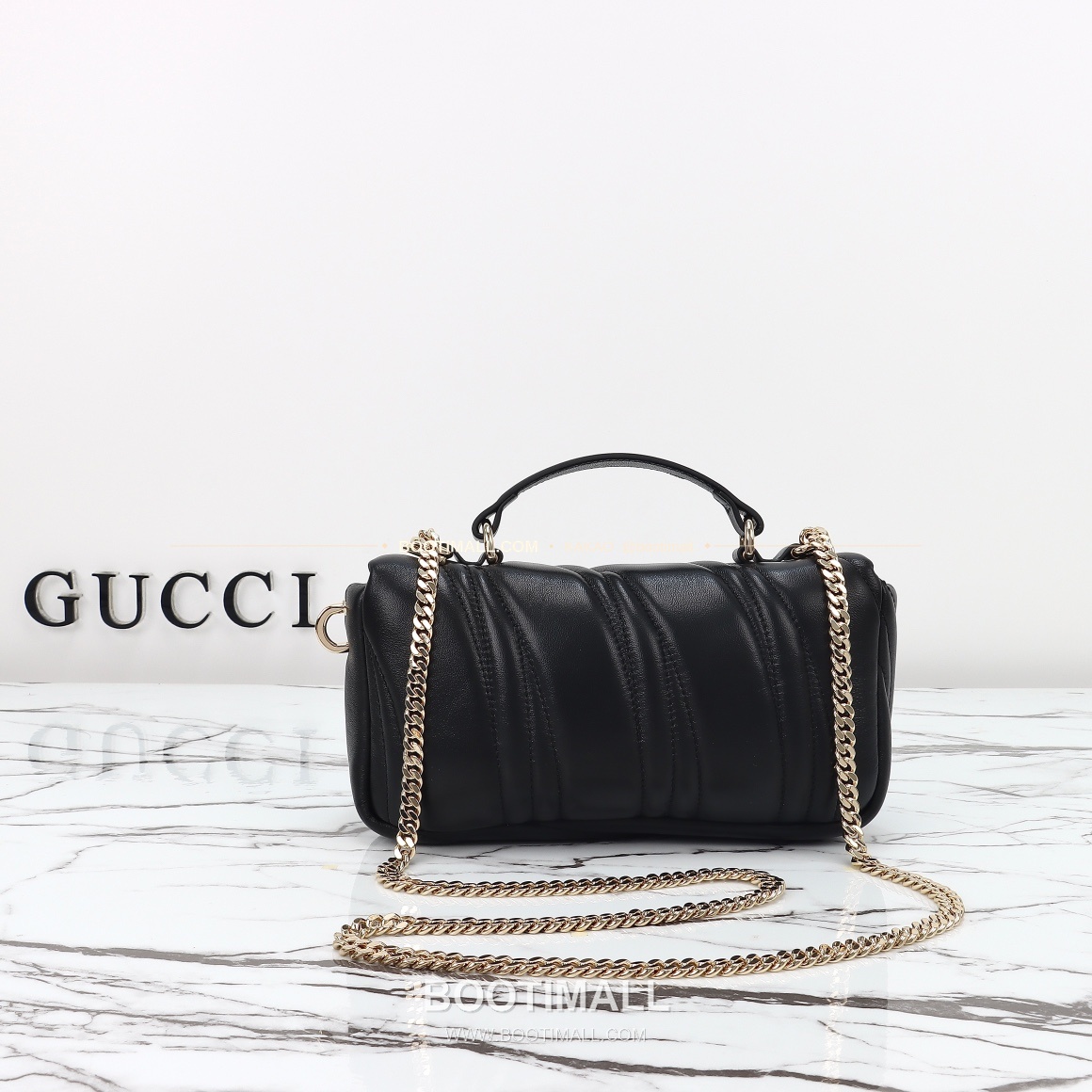 구찌 카프스킨 자수 슬림 숄더백 Gucci Calfskin Embroidered Slim Shoulder Bag 806017 21.1cm 12