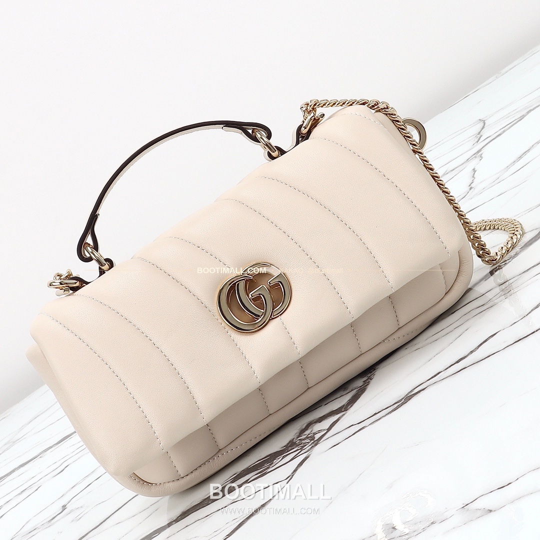 구찌 카프스킨 자수 슬림 숄더백 Gucci Calfskin Embroidered Slim Shoulder Bag 806017 21.1cm 13