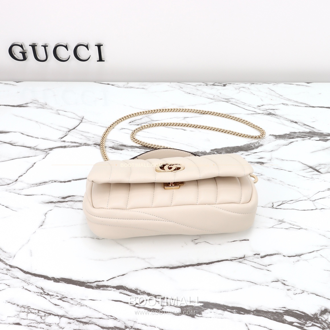구찌 카프스킨 자수 슬림 숄더백 Gucci Calfskin Embroidered Slim Shoulder Bag 806017 21.1cm 17