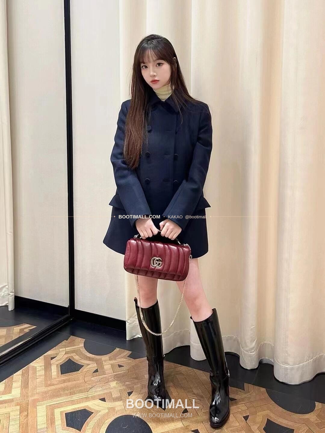 구찌 카프스킨 자수 슬림 숄더백 Gucci Calfskin Embroidered Slim Shoulder Bag 806017 21.1cm 1