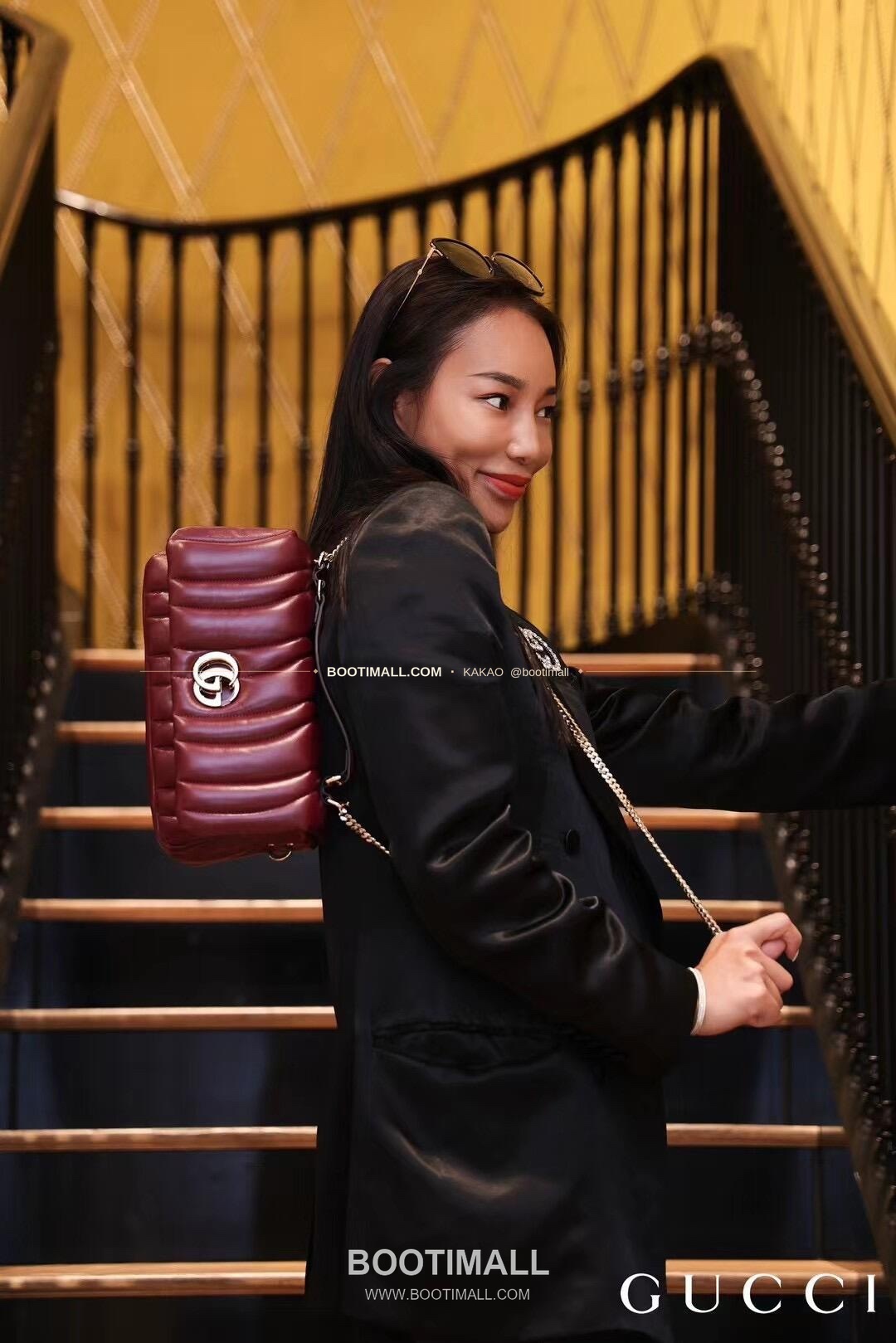 구찌 카프스킨 자수 슬림 숄더백 Gucci Calfskin Embroidered Slim Shoulder Bag 806017 21.1cm 4