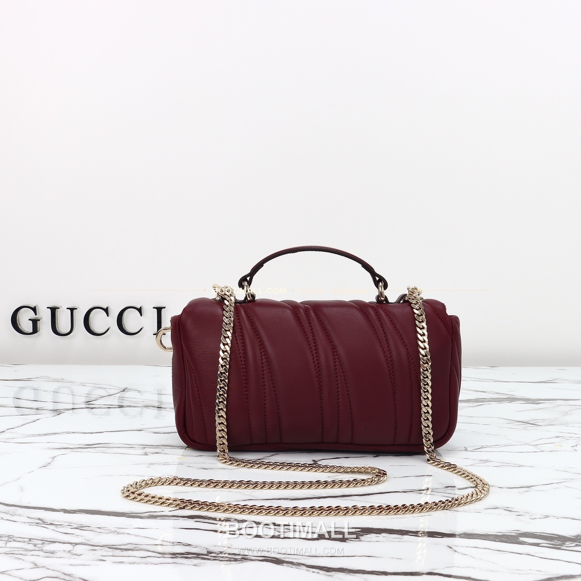 구찌 카프스킨 자수 슬림 숄더백 Gucci Calfskin Embroidered Slim Shoulder Bag 806017 21.1cm 12