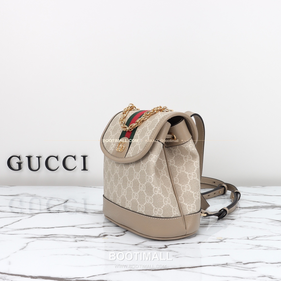 구찌 브라운 카프스킨 구조 미니 백팩 Gucci Brown Calfskin Structured Mini Backpack 795221 20.5cm 2