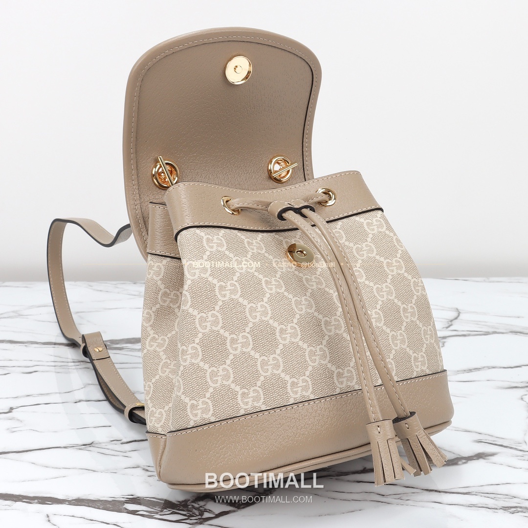 구찌 브라운 카프스킨 구조 미니 백팩 Gucci Brown Calfskin Structured Mini Backpack 795221 20.5cm 7