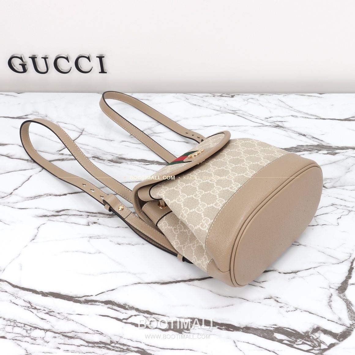 구찌 브라운 카프스킨 구조 미니 백팩 Gucci Brown Calfskin Structured Mini Backpack 795221 20.5cm 8