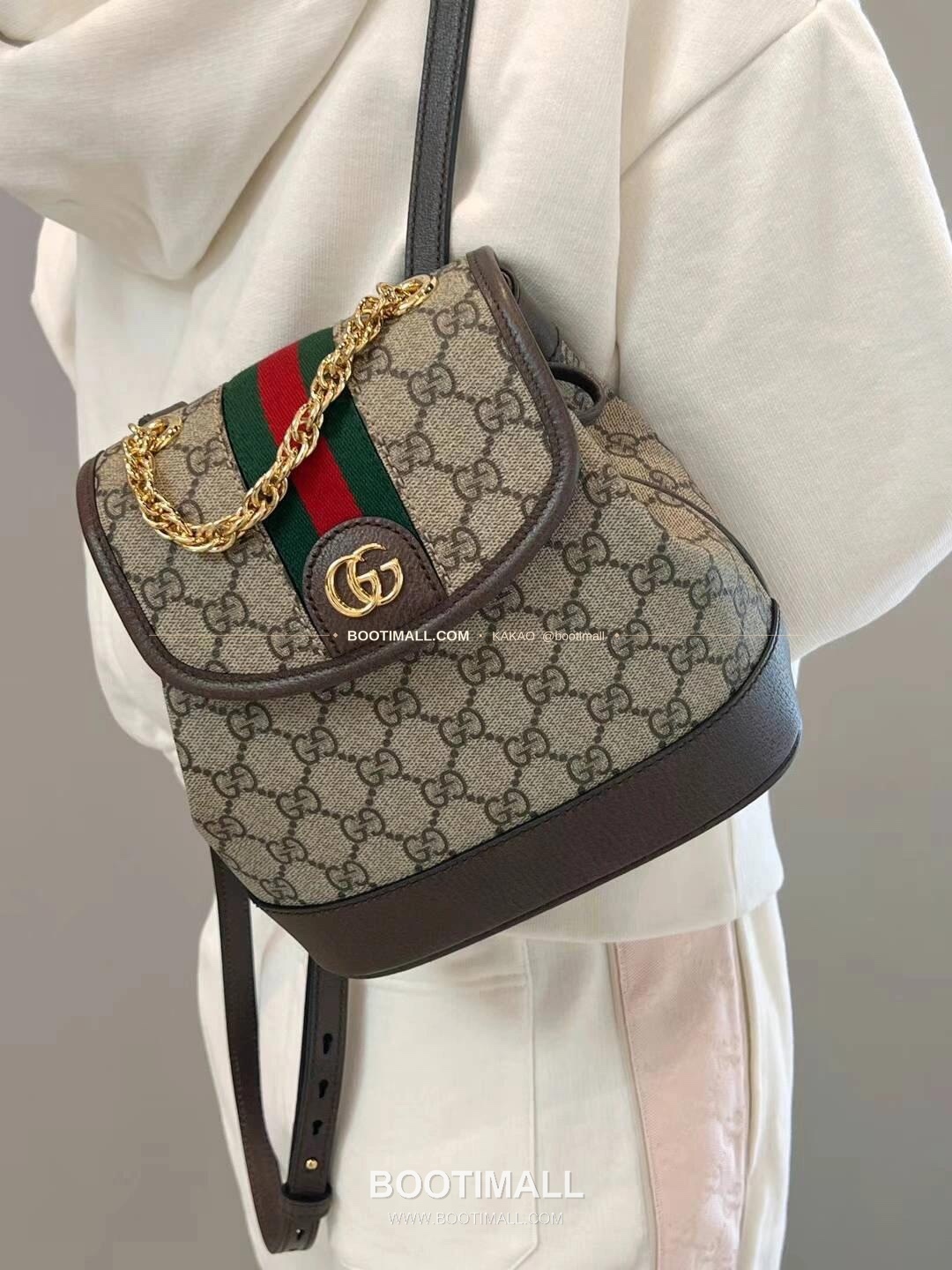 구찌 브라운 카프스킨 구조 미니 백팩 Gucci Brown Calfskin Structured Mini Backpack 795221 20.5cm 4