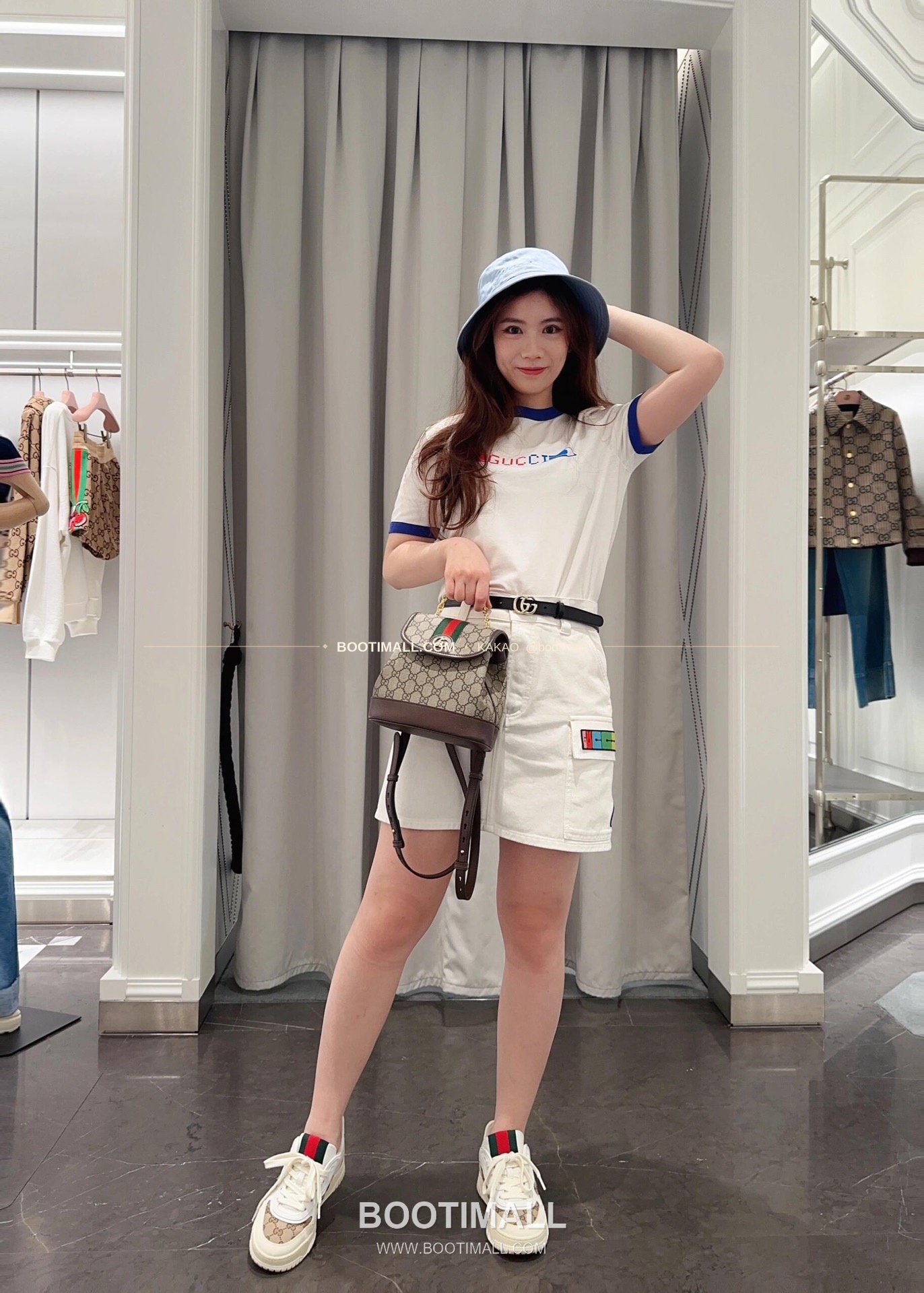 구찌 브라운 카프스킨 구조 미니 백팩 Gucci Brown Calfskin Structured Mini Backpack 795221 20.5cm 6