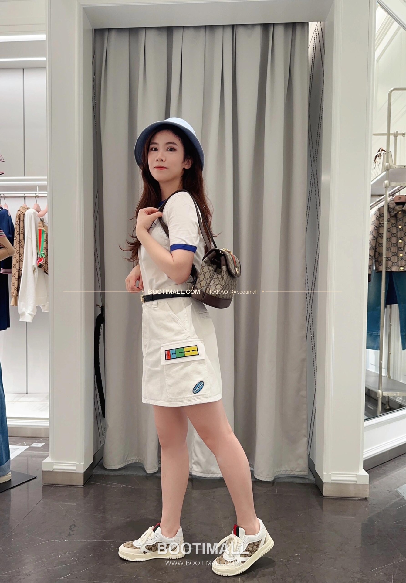 구찌 브라운 카프스킨 구조 미니 백팩 Gucci Brown Calfskin Structured Mini Backpack 795221 20.5cm 8