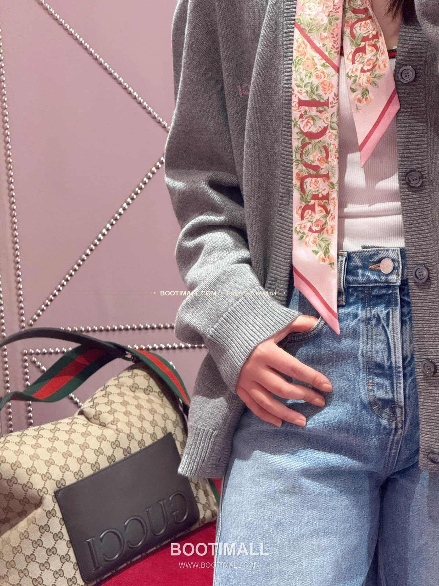 구찌 캔버스 레더 트림 구조 토트백 Gucci Canvas Leather Trim Structured Tote Bag 821616 36cm 9