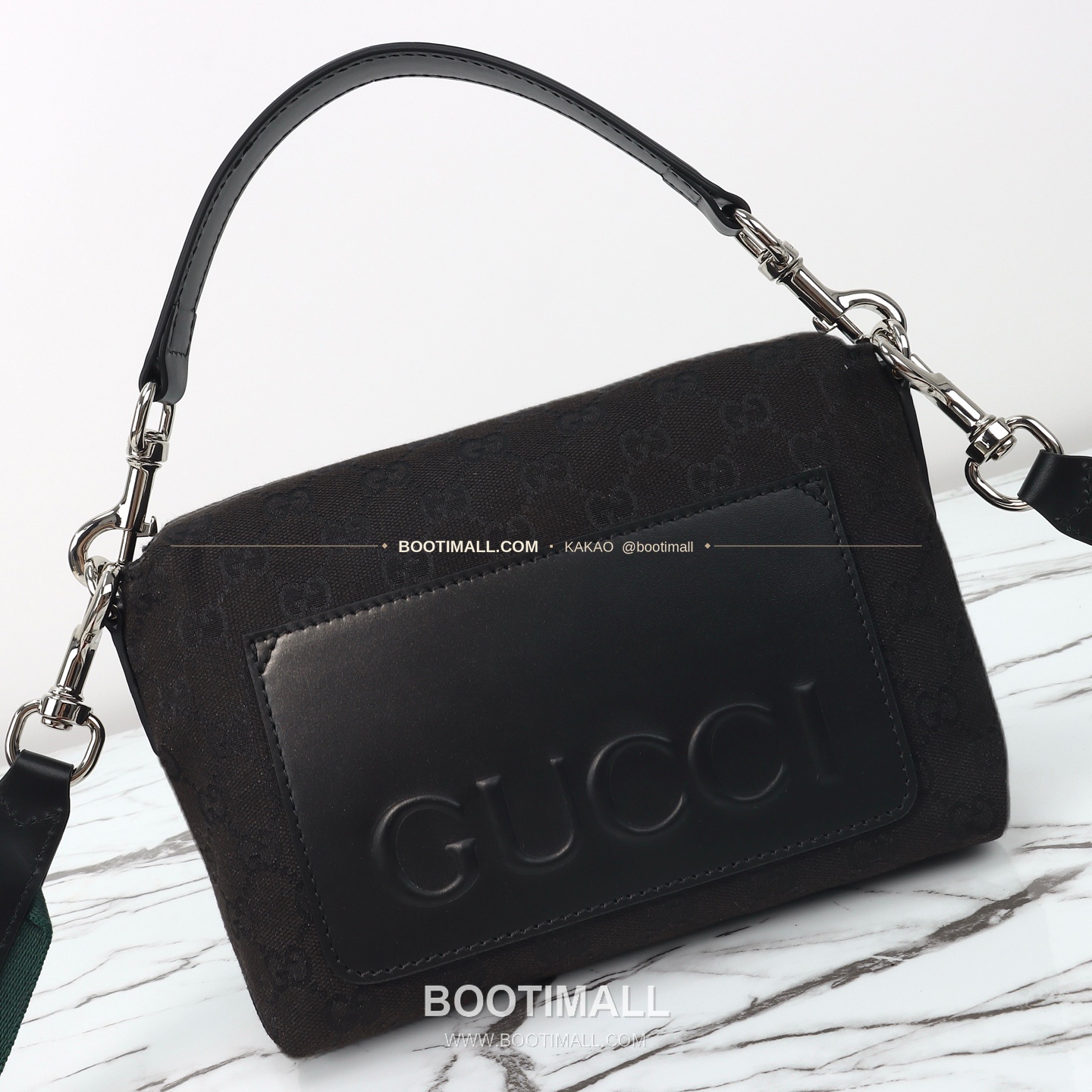 구찌 캔버스 레더 트림 미니 숄더백 Gucci Canvas Leather Trim Mini Shoulder Bag 821617 19cm 13