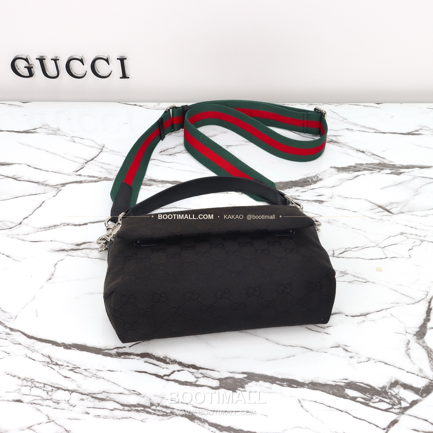 구찌 캔버스 레더 트림 미니 숄더백 Gucci Canvas Leather Trim Mini Shoulder Bag 821617 19cm 16