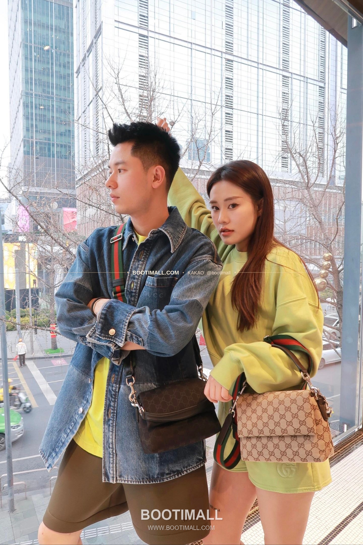 구찌 캔버스 레더 트림 미니 숄더백 Gucci Canvas Leather Trim Mini Shoulder Bag 821617 19cm 2