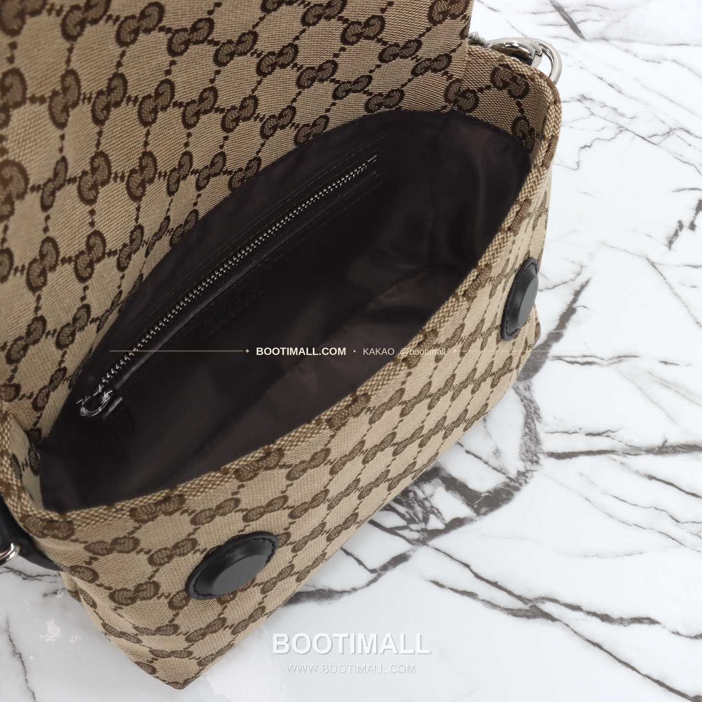 구찌 캔버스 레더 트림 미니 숄더백 Gucci Canvas Leather Trim Mini Shoulder Bag 821617 19cm 18