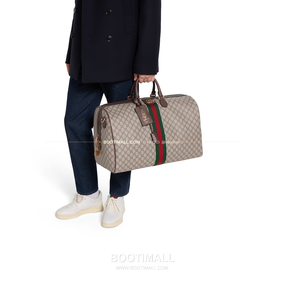 구찌 베이지 브라운 카프스킨 대용량 보스턴백 Gucci Beige Brown Calfskin Large Boston Bag 834458 52cm 1